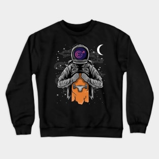 Astronaut Skate Evergrow Crypto EGC Coin To The Moon Crypto Token Cryptocurrency Wallet Birthday Gift For Men Women Kids Crewneck Sweatshirt